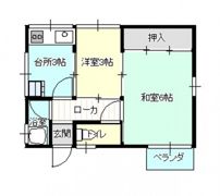 宮ノ下アパートの間取り画像
