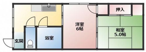 庚午マンションの間取り画像