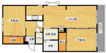 ペアコート翠A棟の間取り画像