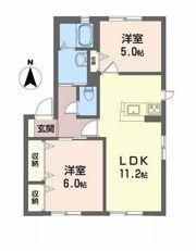 リヴェール西山C棟の間取り画像
