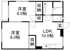 ウエストスワンハイツの間取り画像