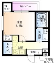 フジパレス豊里中央公園Ⅰ番館の間取り画像