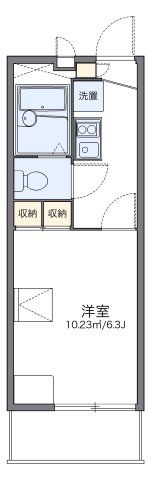 レオパレスWAKABAsekiの間取り画像