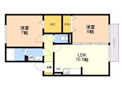 ベルメゾンT．Mの間取り画像