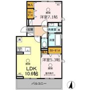 Lavie belle（ラヴィ ベール） B棟の間取り画像