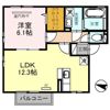 エスペランス Ⅱの間取り画像