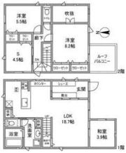 新西2丁目戸建の間取り画像
