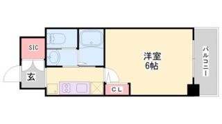 エステムコート神戸元町Ⅱリザーヴの間取り画像
