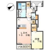 仮）新宮町夜臼1丁目新築アパートの間取り画像