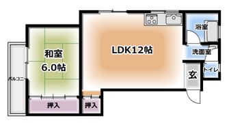 香里園ハウスの間取り画像