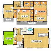 研究学園6丁目戸建の間取り画像