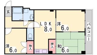 ロイヤルコートナグラの間取り画像