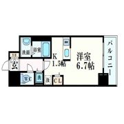 プレサンスタワー難波WESTの間取り画像