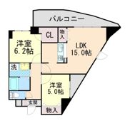 カーサコモド芦屋の間取り画像