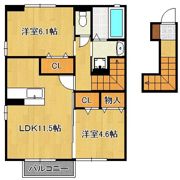 グランシャリオ本陣橋の間取り画像
