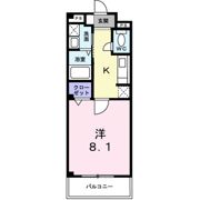 カルムアビタシオン大将軍Ⅱの間取り画像