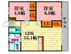 コンフォールエムズの間取り画像