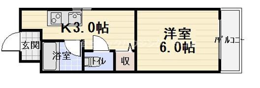 高瀬ハイツⅡの間取り画像