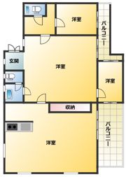 ローヤル若葉の間取り画像