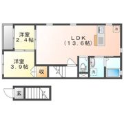 シャガール A・B棟 Aの間取り画像
