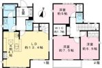 田柄三丁目貸家の間取り画像