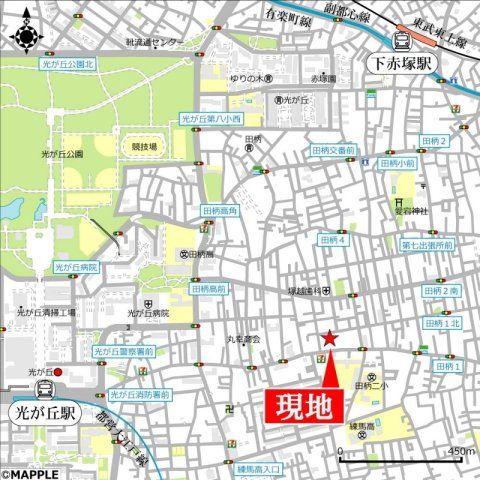 近くに施設あり