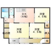 山下貸家の間取り画像