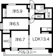 ヒルクレスト水前寺の間取り画像