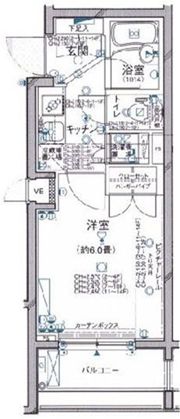 パレステュディオ新宿御苑駅前の間取り画像