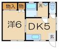 京急本線 京急大津 徒歩6分 貸アパートの間取り画像