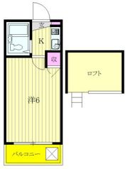 タンデム富岡の間取り画像