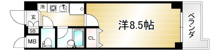 ヴィヴァーチェ智恵光院の間取り画像