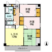 ハイツ飯泉 A棟の間取り画像