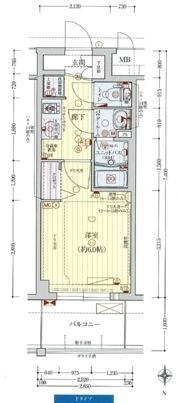プレサンス新大阪ストリームの間取り画像