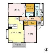 グリーンコート城南 Gの間取り画像