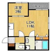 THE NOBLES戸畑IIの間取り画像