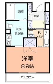 ヴィラ鴨宮の間取り画像