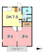 ハイライフ中庄の間取り画像