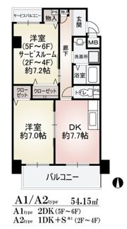 ノーブルコートの間取り画像