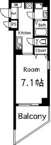 トゥールロワイエ北梅田の間取り画像