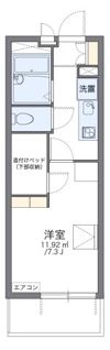 レオパレスブリエストの間取り画像