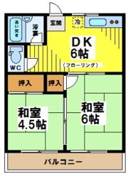 アパルト50大原の間取り画像