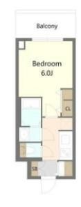 S-RESIDENCE松屋町asenceの間取り画像