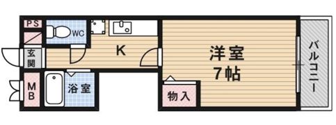 サンハイム蛍池第2の間取り画像
