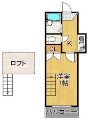 レオパレス北鷹見の間取り画像