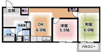 グランドハイツ小野の間取り画像