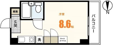 コーポラス岡本の間取り画像