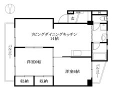 菅ハイツの間取り画像