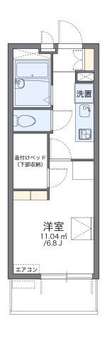 レオパレスミダスコート古曽部の間取り画像