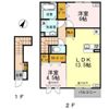 D－room小矢部 B棟の間取り画像